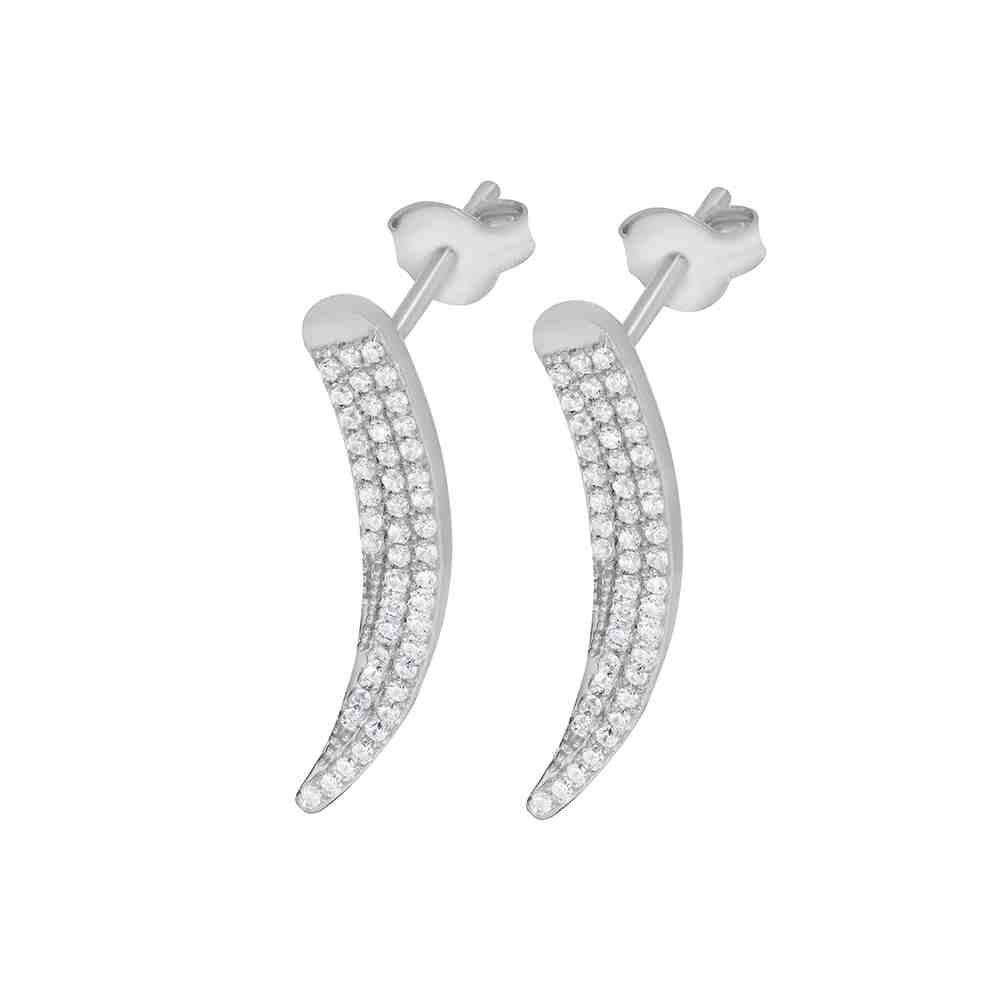 Pave Genuine Diamond Arrow Earrings ER21660A